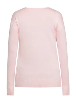 Usha Damen Pullover in rosa - Ausschnitt: Rundhals