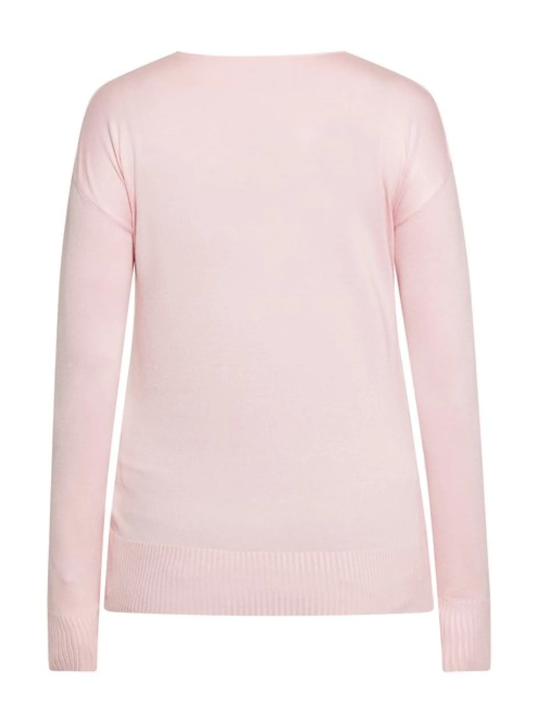 Usha Damen Pullover in rosa - Ausschnitt: Rundhals