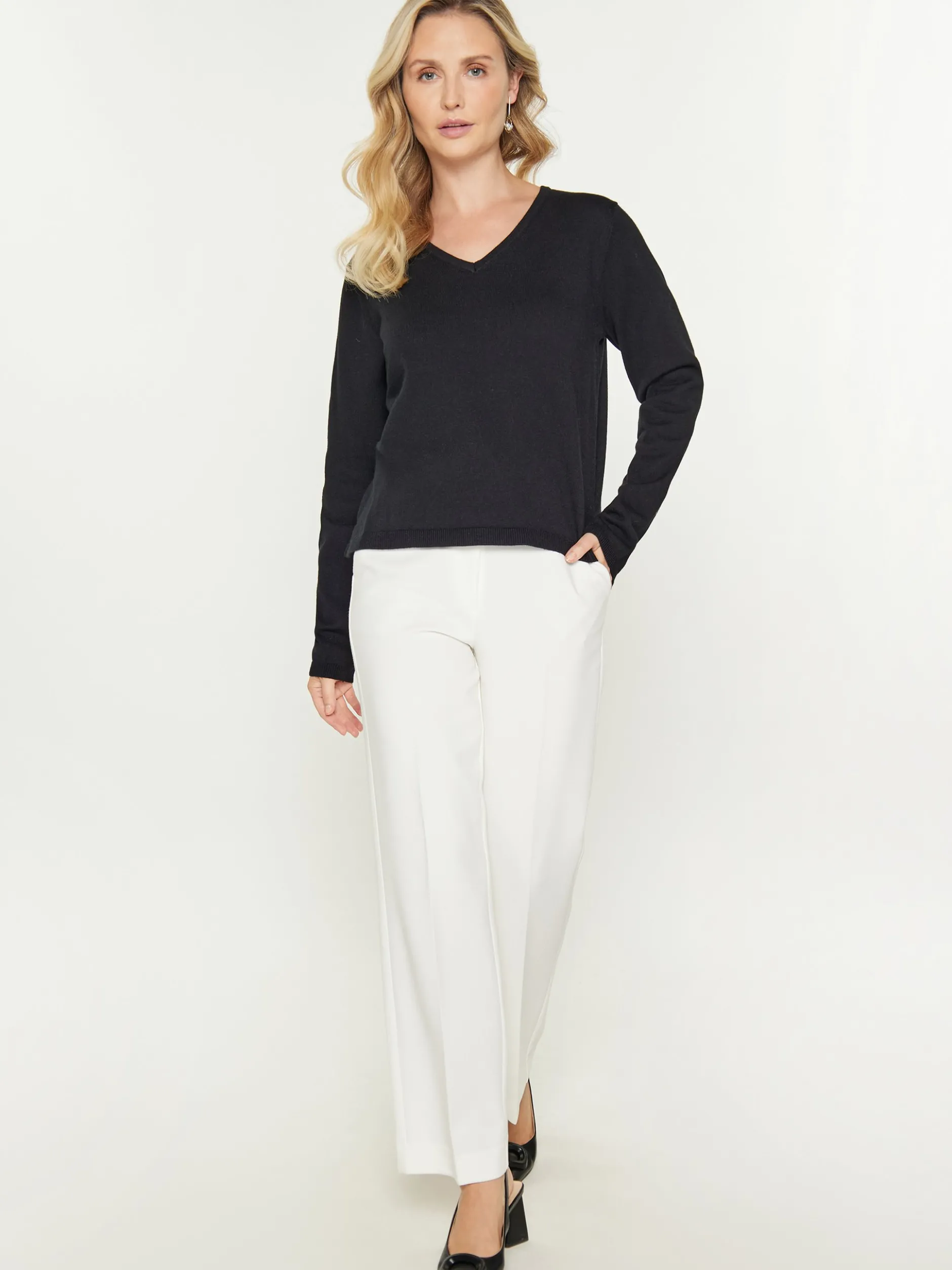 Usha Damen Pullover in schwarz