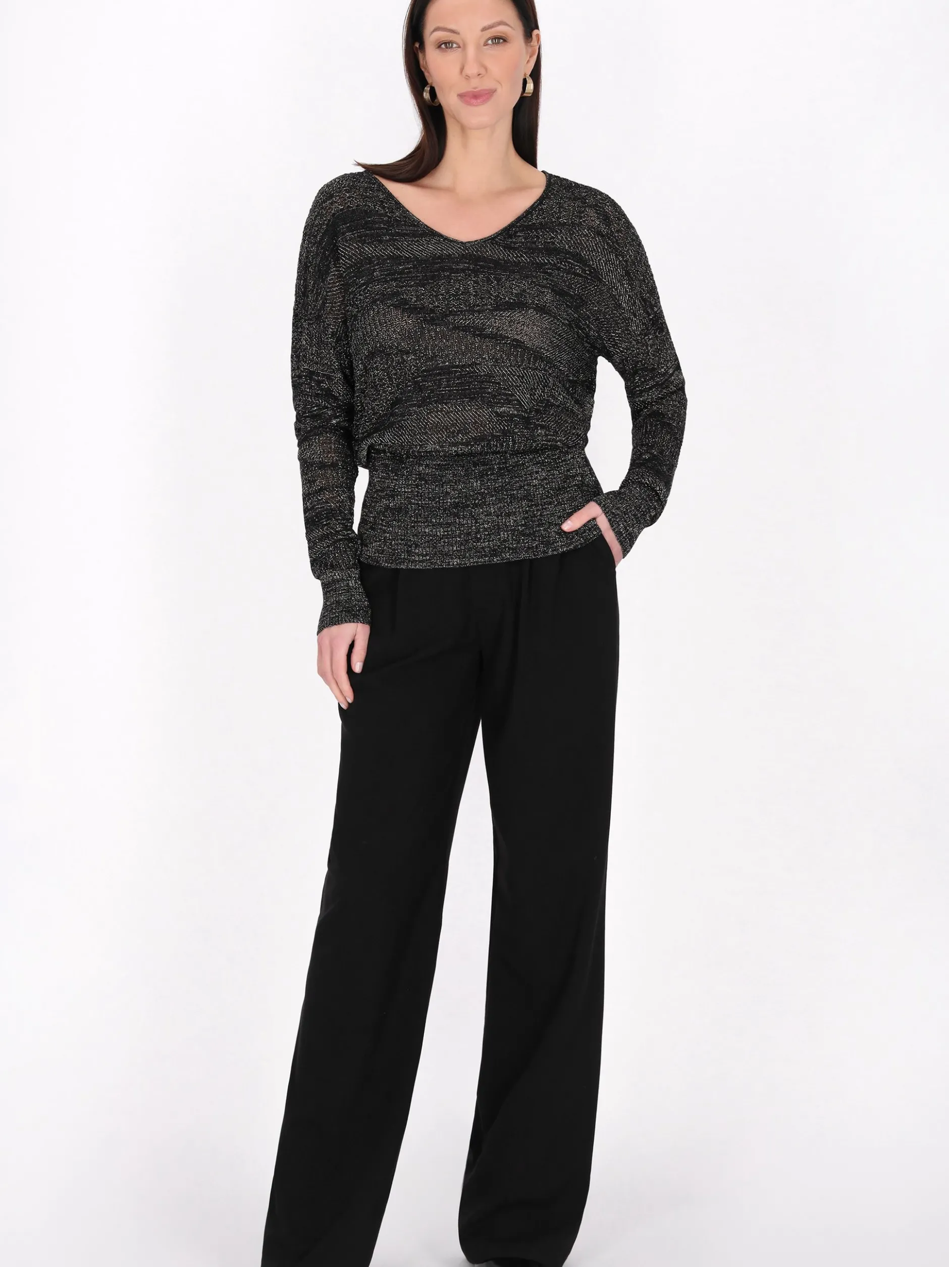 Usha Damen Pullover in schwarz