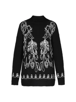 Usha Damen Pullover in schwarz