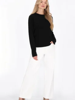 Usha Damen Pullover in schwarz - Ausschnitt: Rundhals