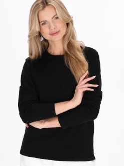 Usha Damen Pullover in schwarz - Ausschnitt: Rundhals
