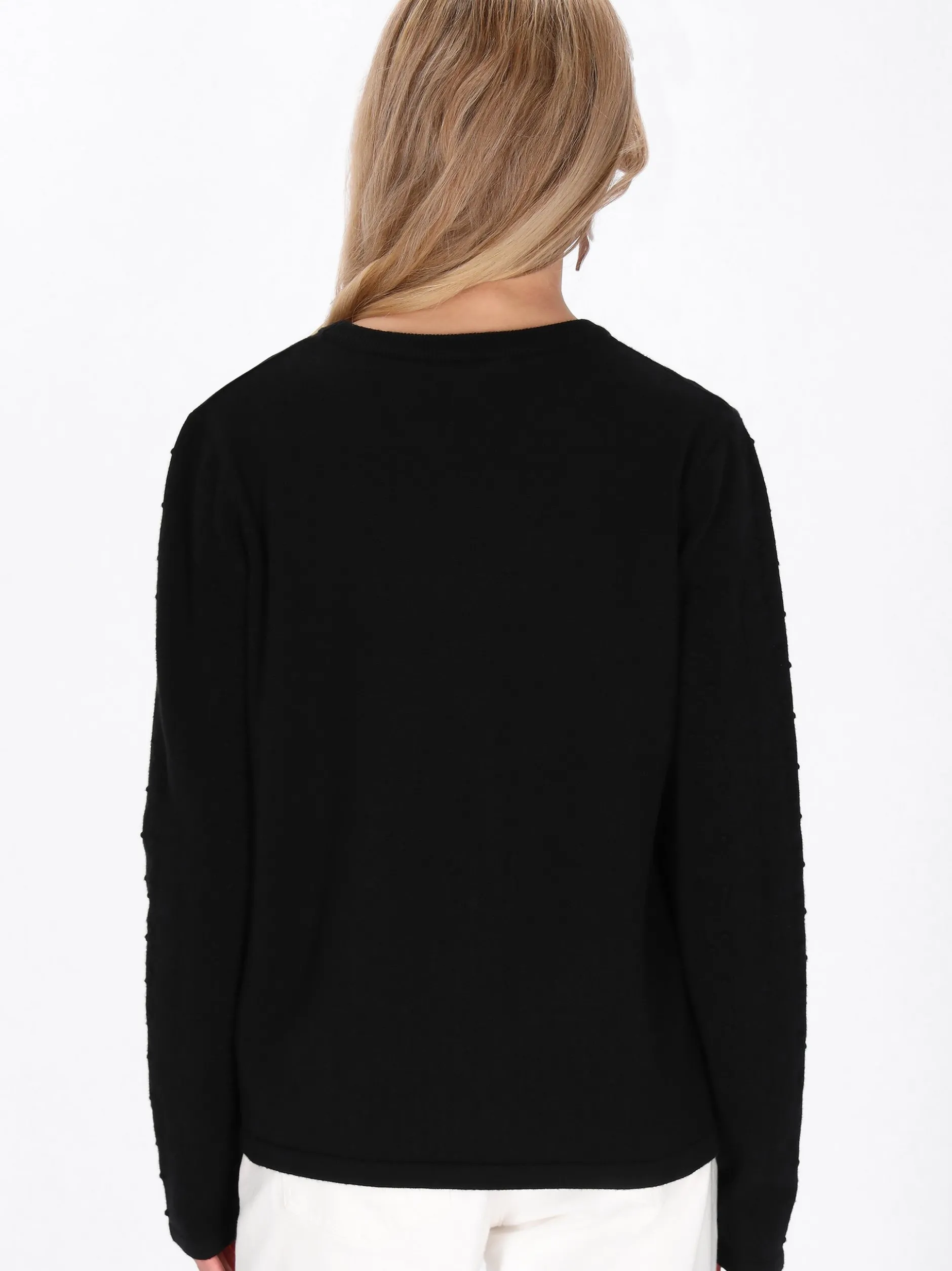 Usha Damen Pullover in schwarz - Ausschnitt: Rundhals