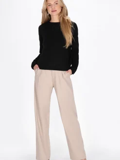 Usha Damen Pullover in schwarz - Ausschnitt: Rundhals