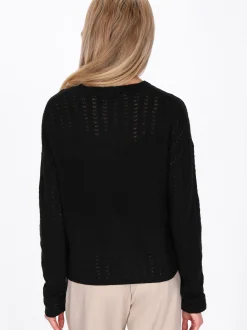 Usha Damen Pullover in schwarz - Ausschnitt: Rundhals
