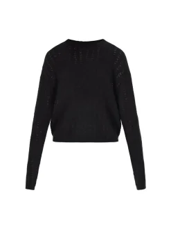 Usha Damen Pullover in schwarz - Ausschnitt: Rundhals
