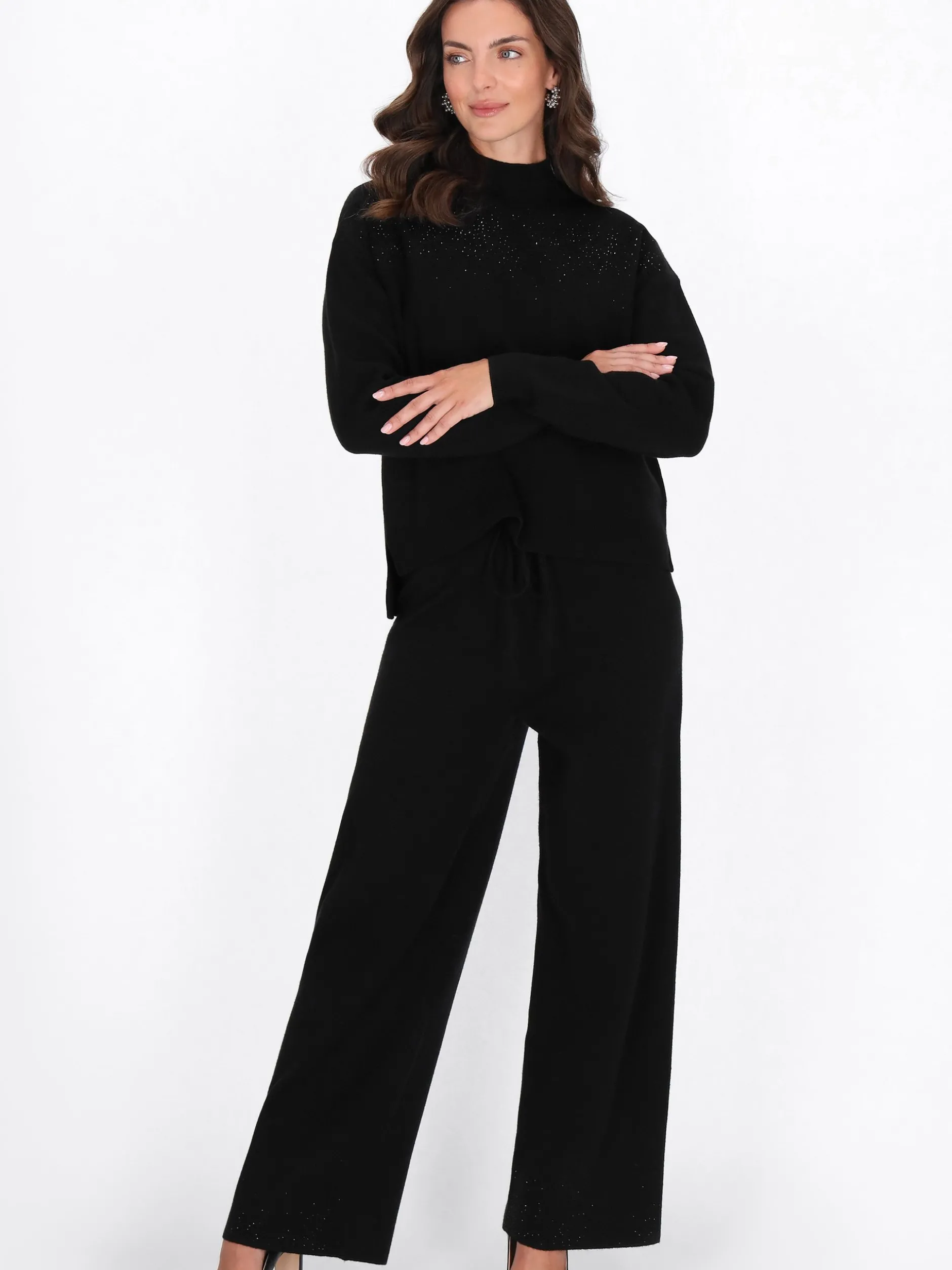 Usha Damen Pullover in schwarz