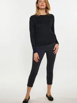 Usha Damen Pullover in schwarz - Ausschnitt: Rundhals