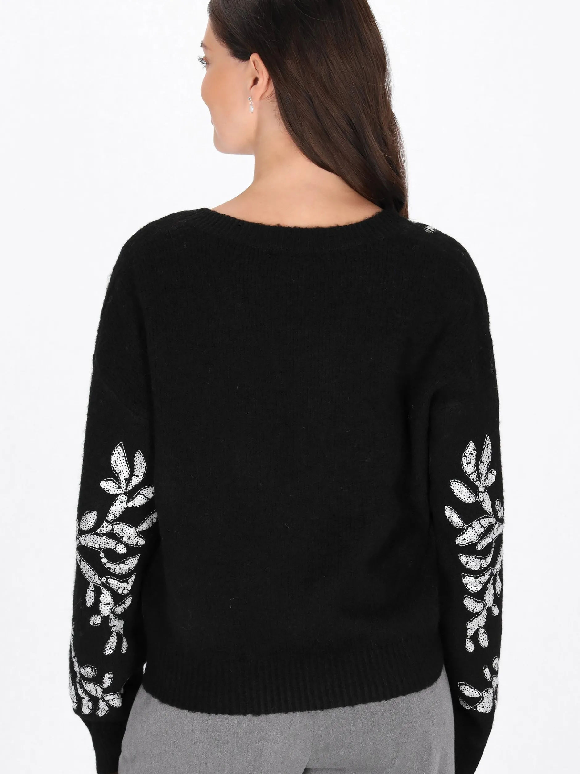 Usha Damen Pullover in schwarz