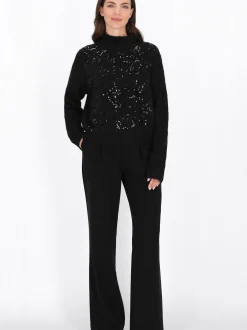 Usha Damen Pullover in schwarz