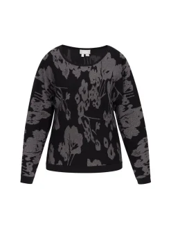 Usha Damen Pullover in schwarz - Ausschnitt: Rundhals