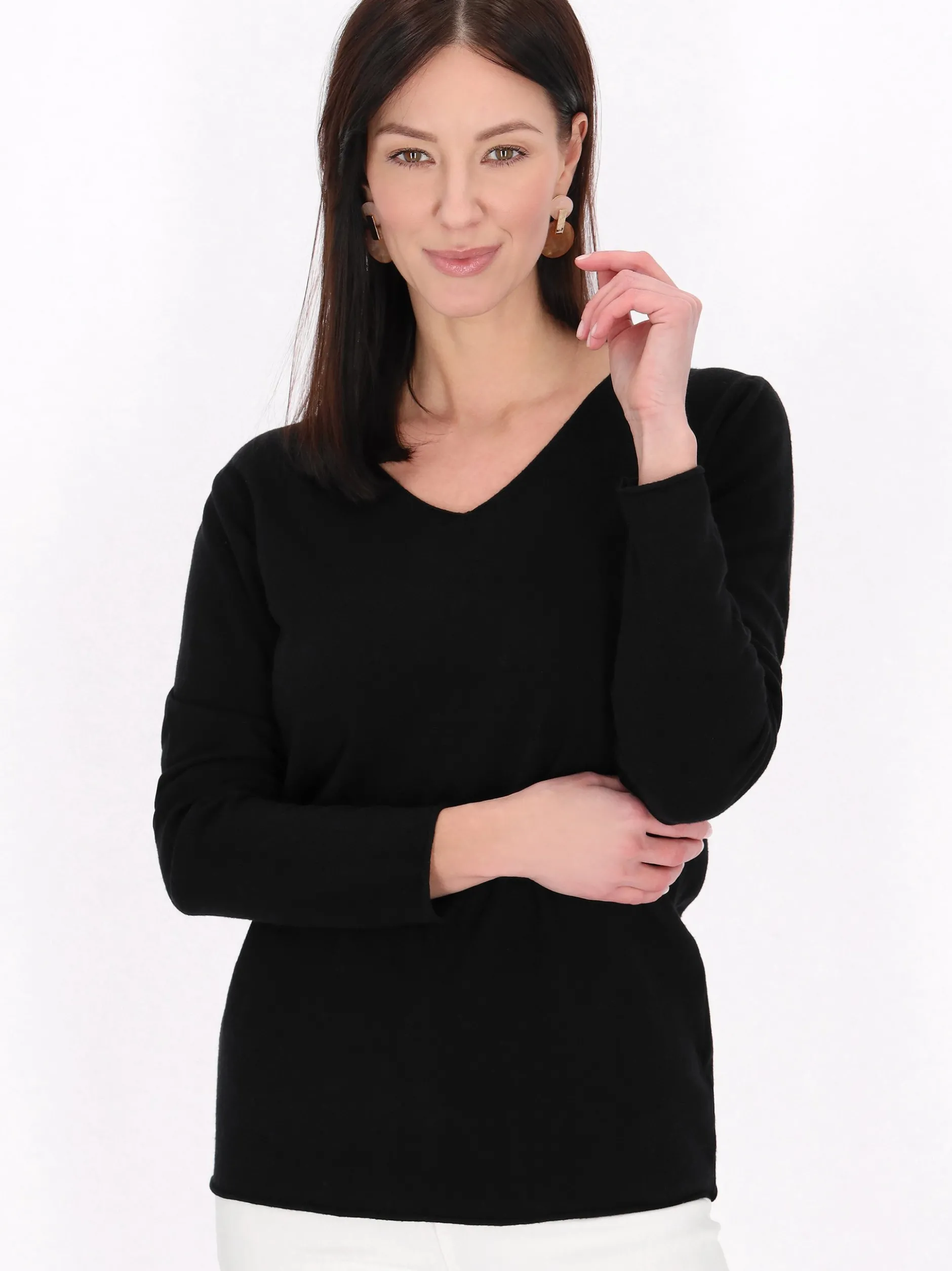 Usha Damen Pullover in schwarz