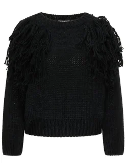 Usha Damen Pullover in schwarz - Ausschnitt: Rundhals