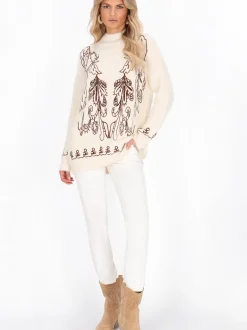Usha Damen Pullover in weiß