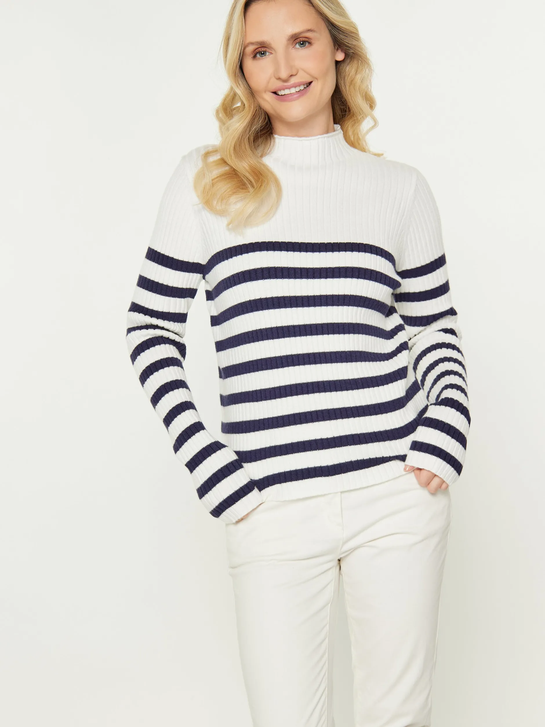 Usha Damen Pullover in weiß