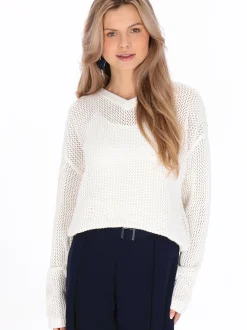 Usha Damen Pullover in weiß