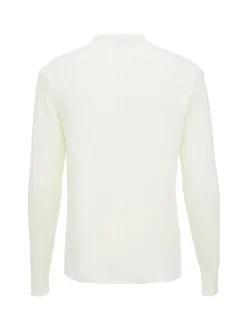 Usha Damen Pullover in weiß - Ausschnitt: Rundhals