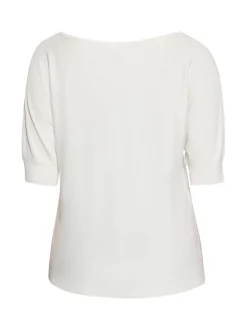 Usha Damen Pullover in weiß - Ausschnitt: Rundhals