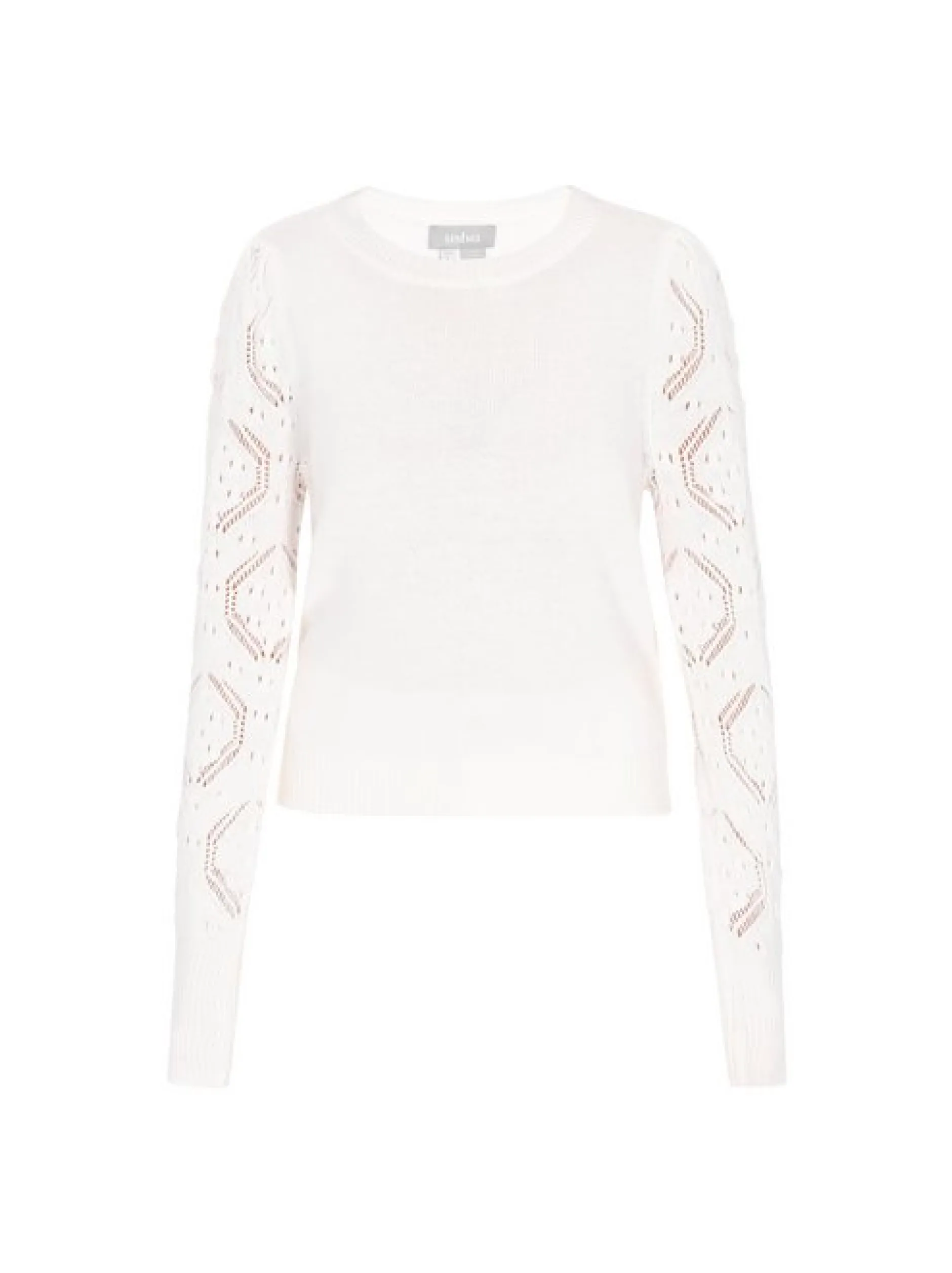 Usha Damen Pullover in weiß - Ausschnitt: Rundhals