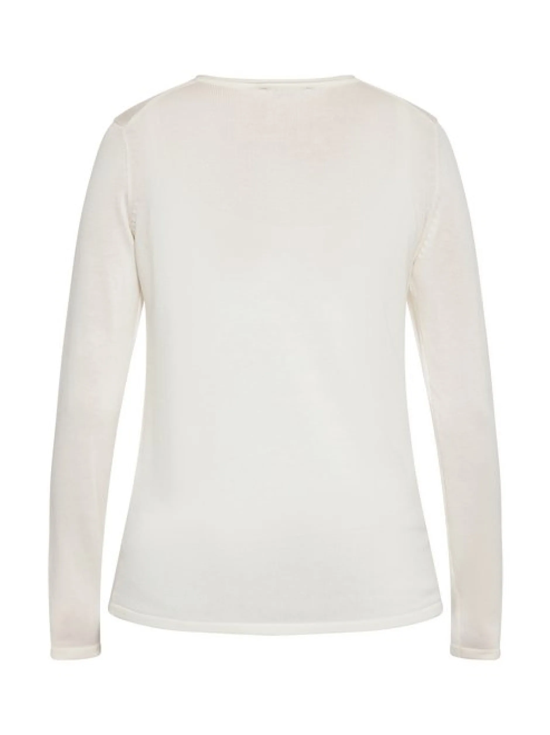 Usha Damen Pullover in weiß - Ausschnitt: V-Ausschnitt