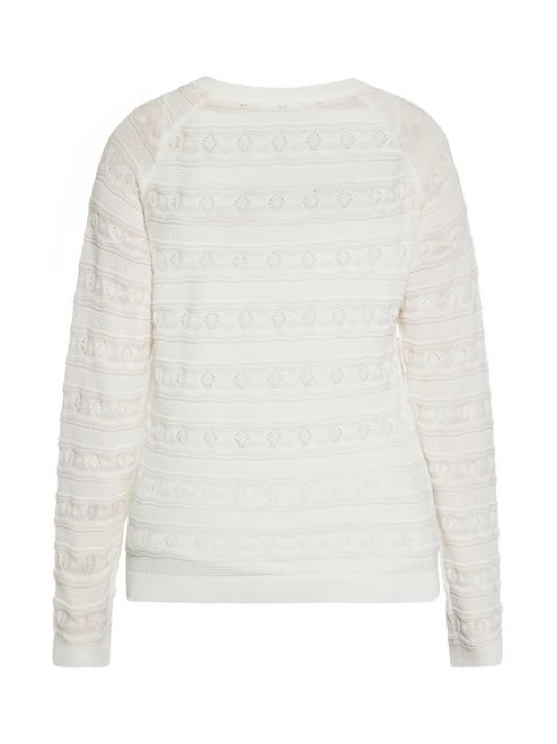 Usha Damen Pullover in weiß - Ausschnitt: Rundhals