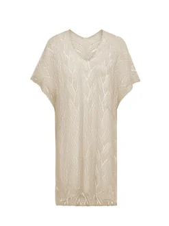 Usha Damen Pullunder in beige - Länge: mittel