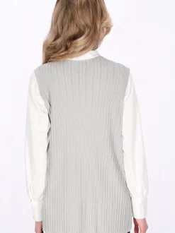Usha Damen Pullunder in grau