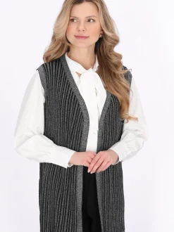 Usha Damen Pullunder in schwarz