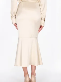 Usha Damen Rock in beige