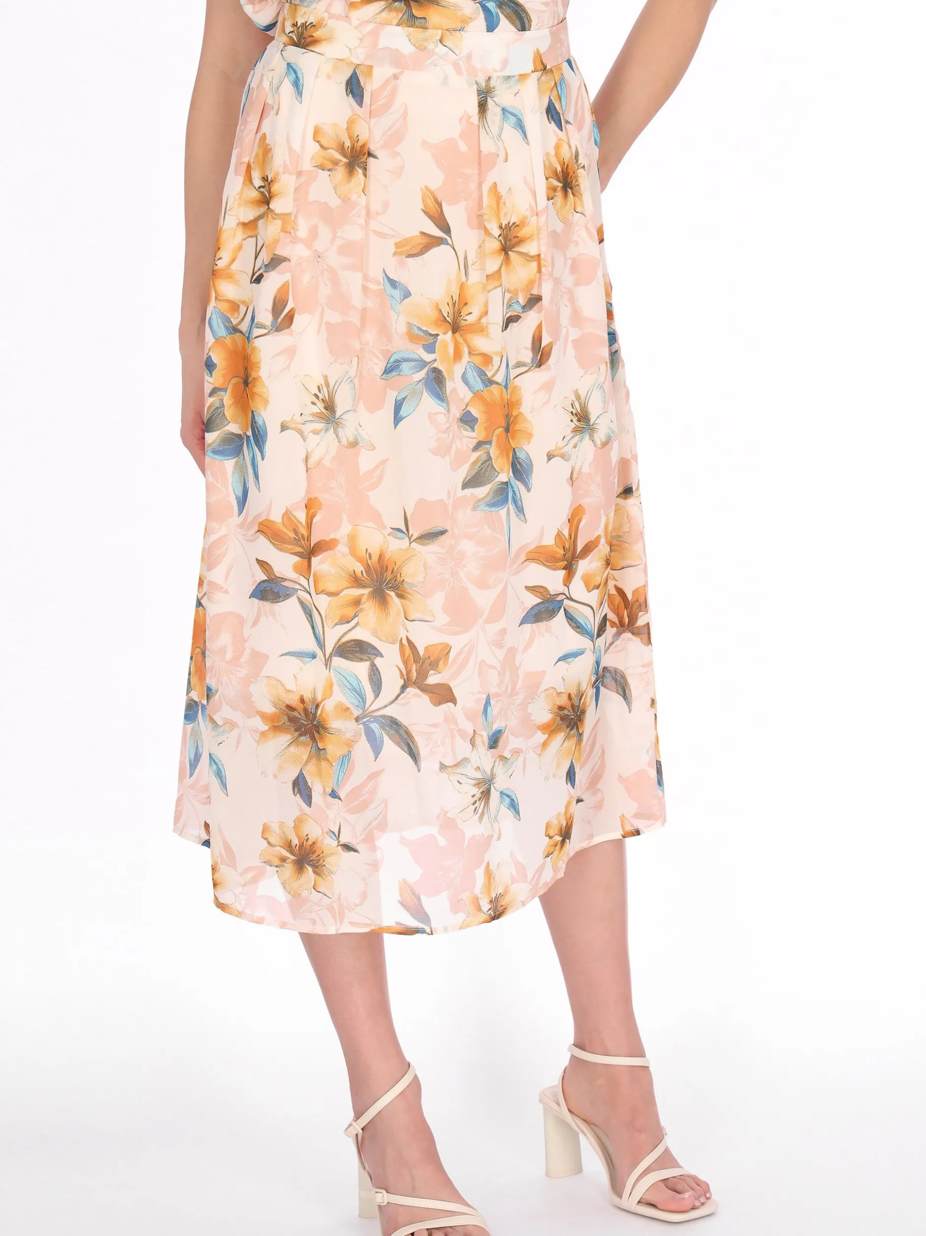 Usha Damen Rock in beige