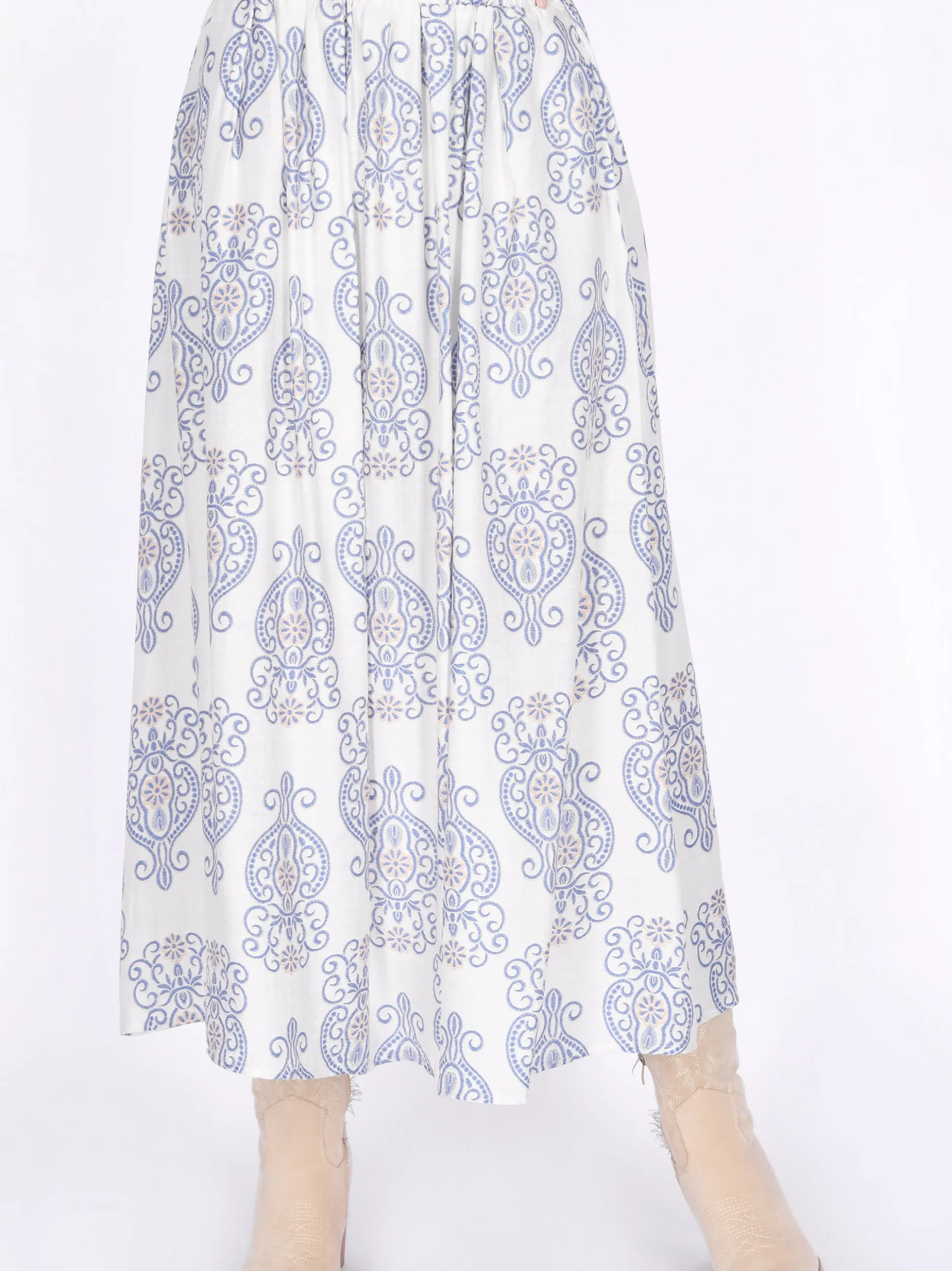 Usha Damen Rock in blau
