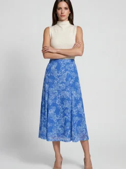 Usha Damen Rock in blau
