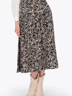 Usha Damen Rock in schwarz