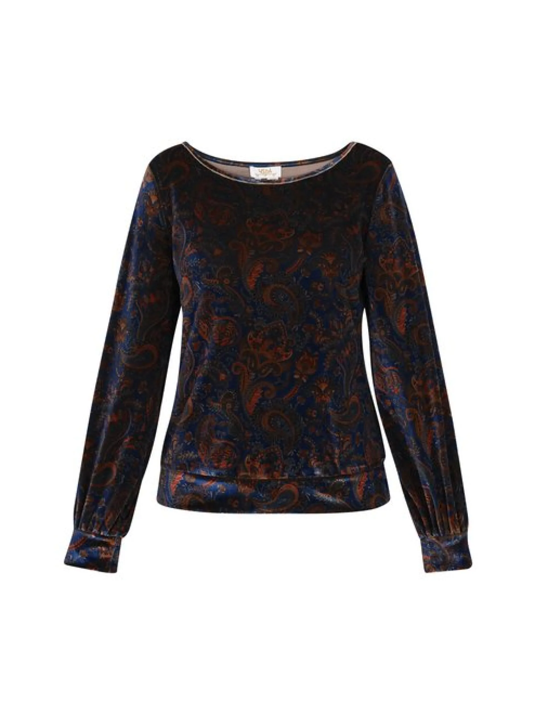 Usha Damen Samtshirt in mehrfarbig