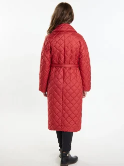 Usha Damen Steppmantel in rot