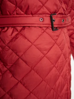 Usha Damen Steppmantel in rot