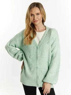 Usha Damen Strickcardigan in melange