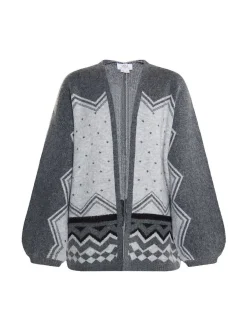 Usha Damen Strickcardigan in mehrfarbig