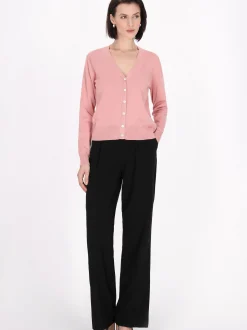 Usha Damen Strickjacke in altrosa