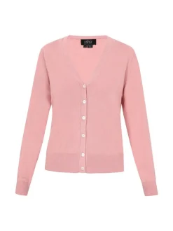 Usha Damen Strickjacke in altrosa