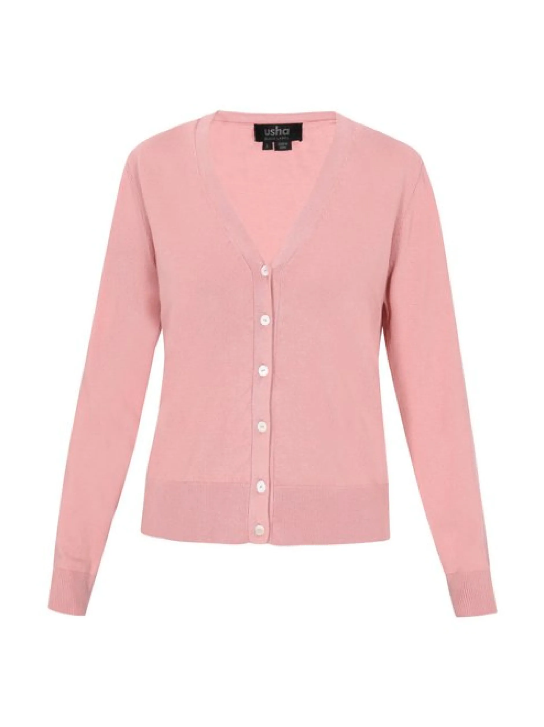 Usha Damen Strickjacke in altrosa