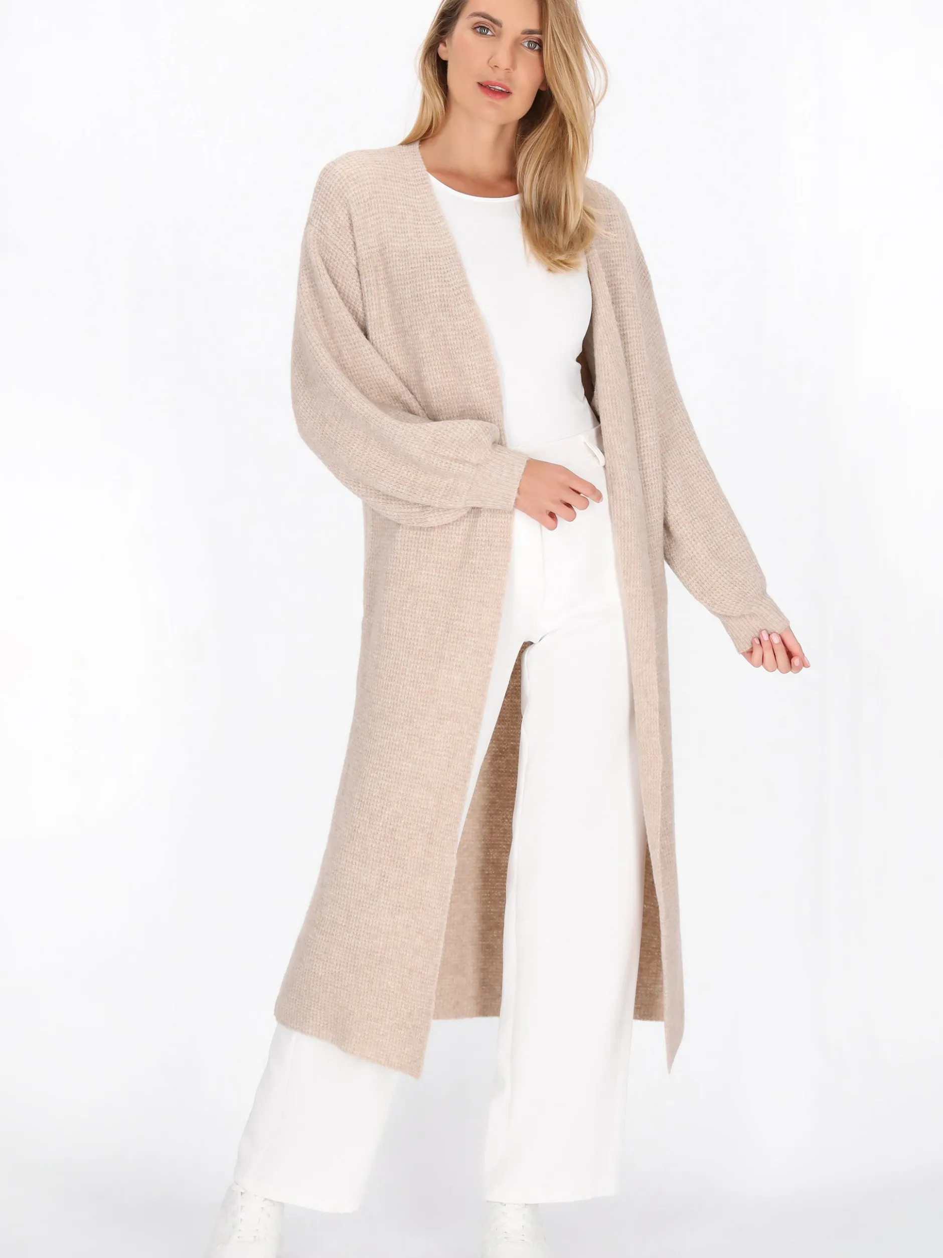 Usha Damen Strickjacke in beige