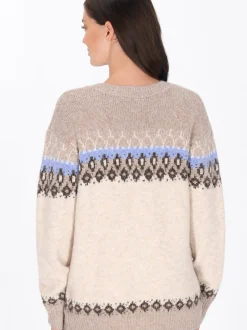 Usha Damen Strickjacke in beige