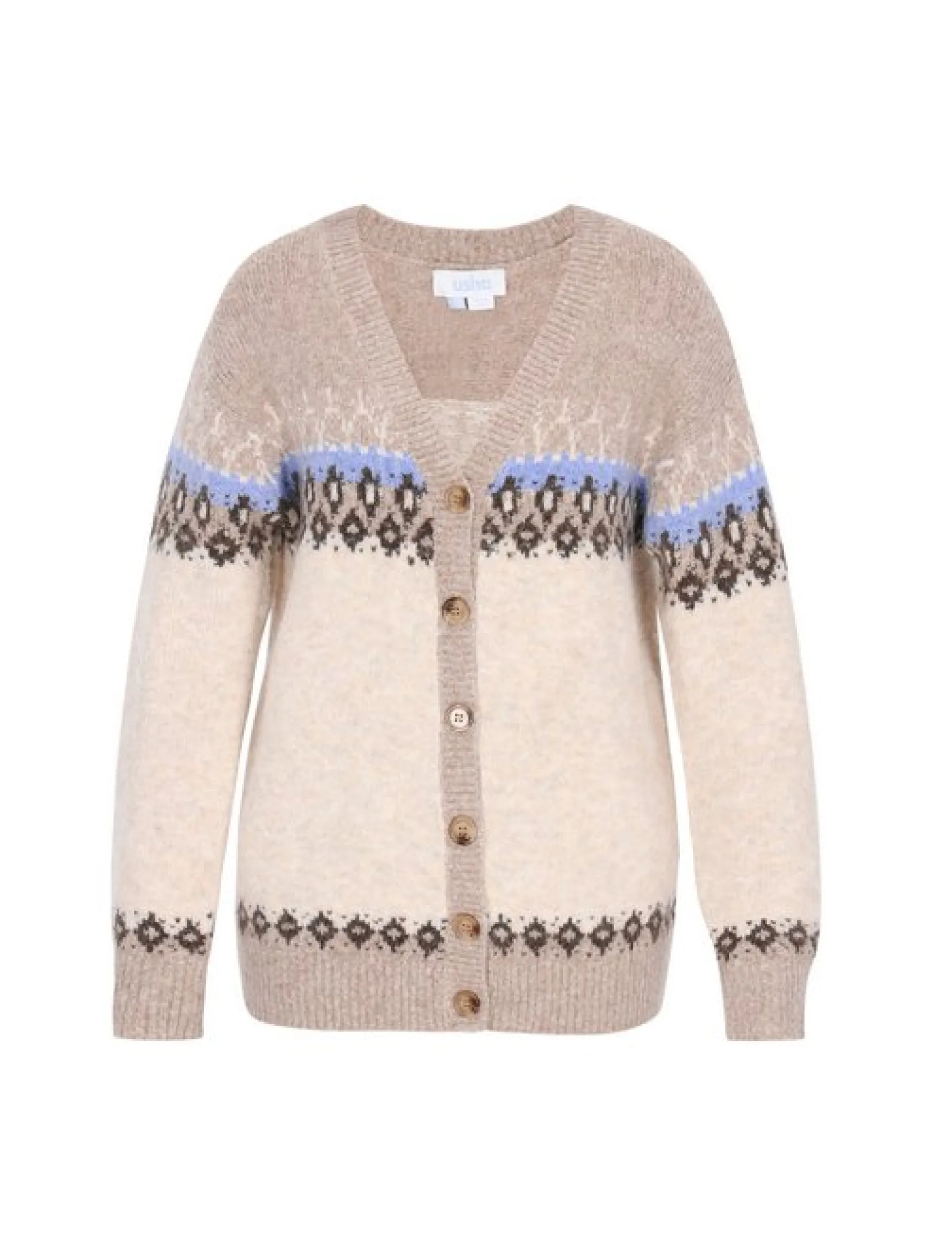 Usha Damen Strickjacke in beige