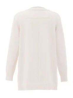 Usha Damen Strickjacke in beige - Ausschnitt: Rundhals