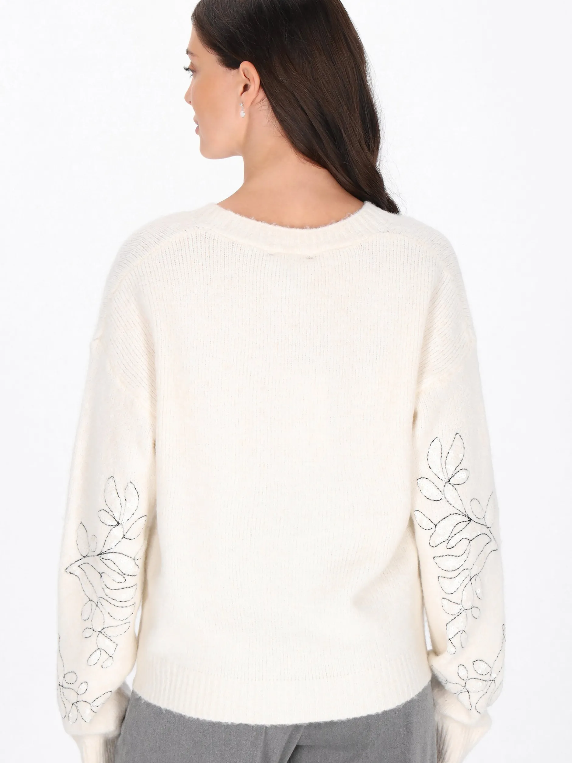 Usha Damen Strickjacke in beige
