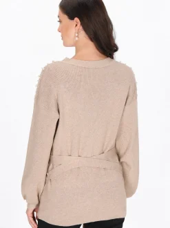 Usha Damen Strickjacke in beige