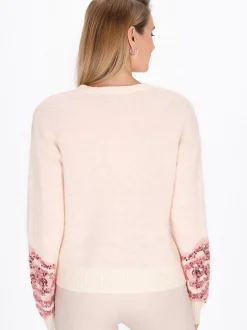 Usha Damen Strickjacke in beige