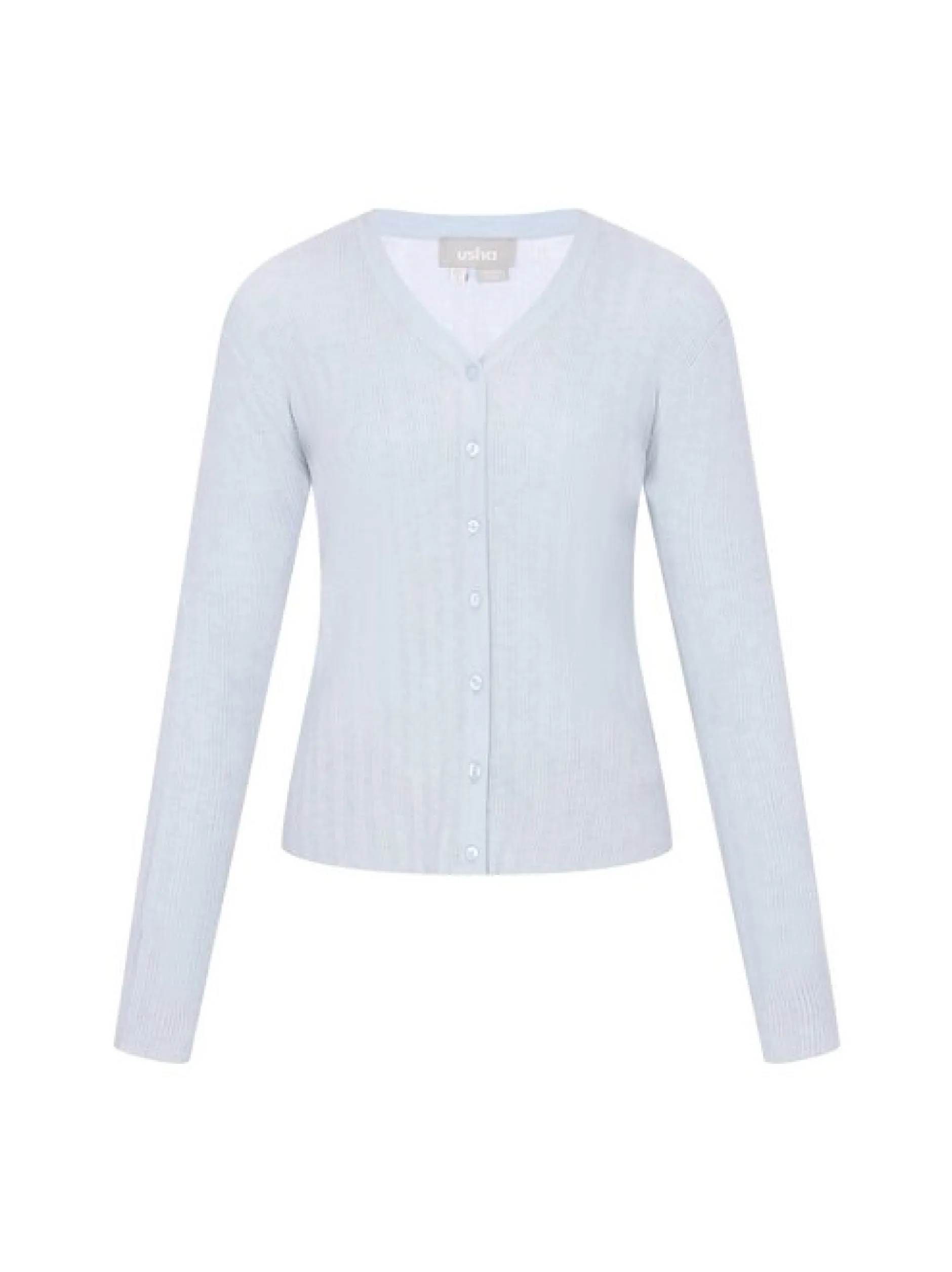 Usha Damen Strickjacke in blau